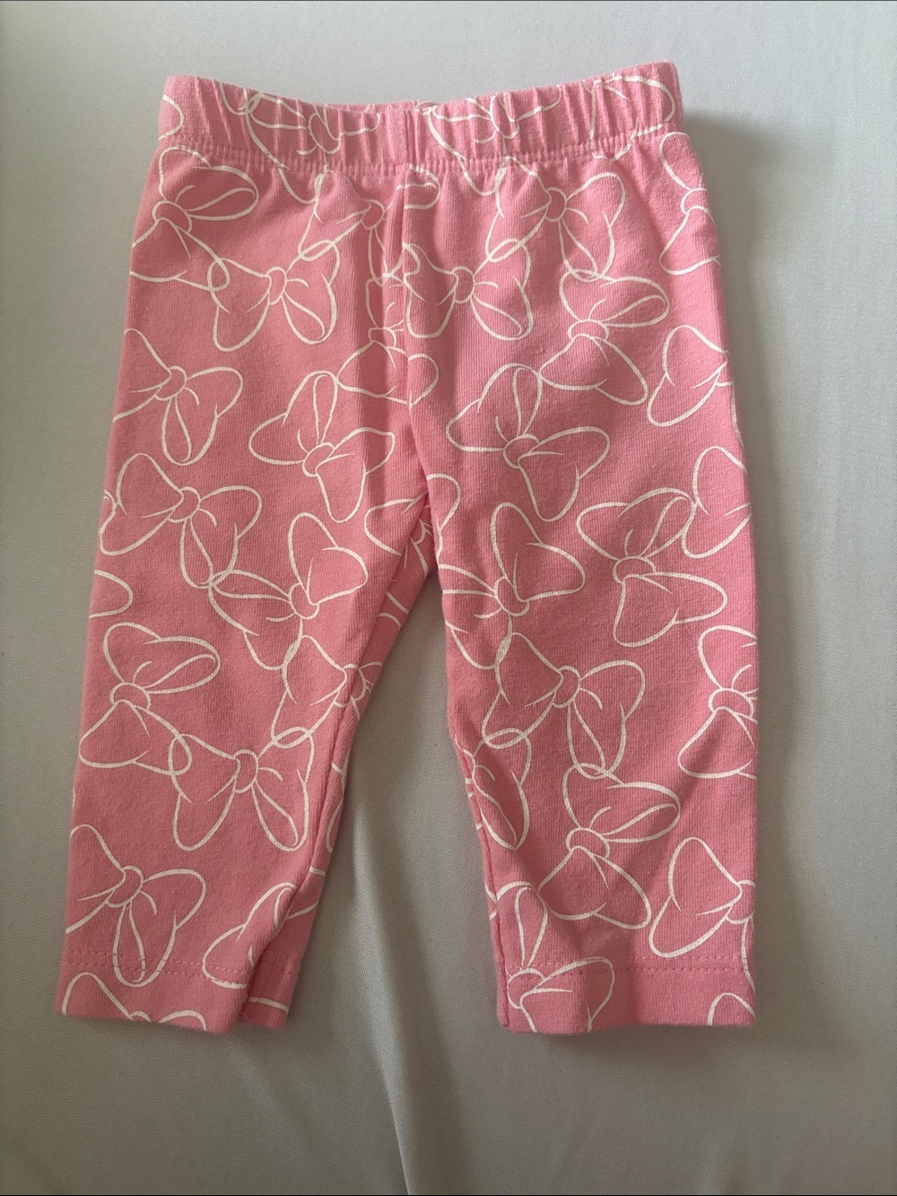 Carter's Pink Bow-Print Knit Leggings
